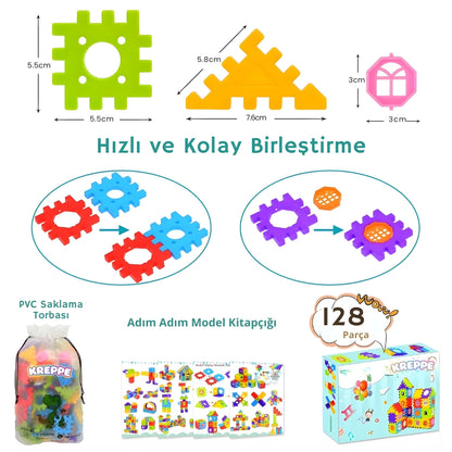 Eğitici Puzzle Şehir Kurma Seti